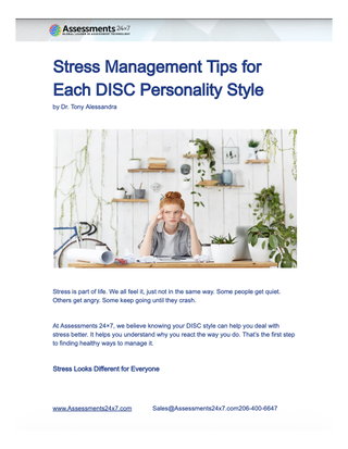 Stress Management Tips for Each DISC Personality Style