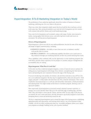 Hyperintegration: B2B Marketing Integration in Today’s World