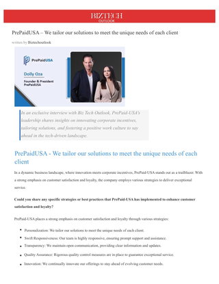 PrePaidUSA – We tailor our solutions to meet the unique needs of each client