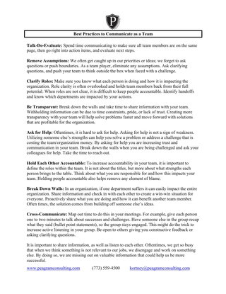 Best Practices to Communicate as a Team