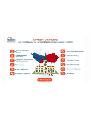 Get Your Seamless Expat Hire in the Czech Republic via Global EOR with immigration support