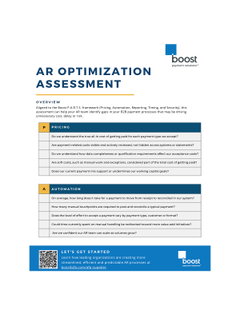 AR Optimization Assessment