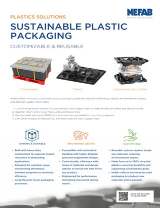 Sustainable Plastic Packaging