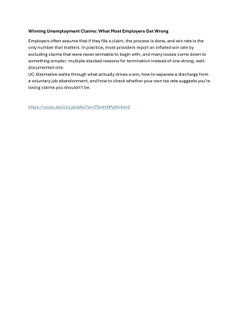 Winning Unemployment Claims: What Most Employers Get Wrong