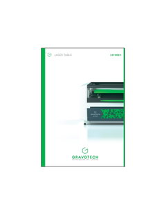 LS100 Laser Table Leaflet