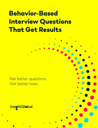 Behavior-Based Interview Questions That Get Results