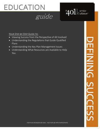 Defining Plan Success Guide