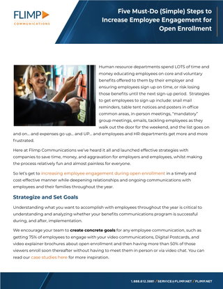Five Must-Do (Simple) Steps to Increase Employee Engagement for Open Enrollment