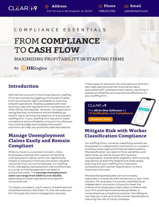 From Compliance to Cash Flow | Maximizing Profitability in Staffing Firms