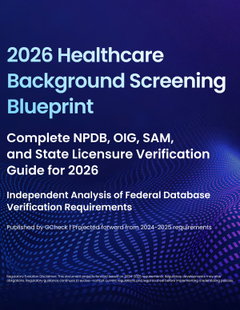 2026 Healthcare Background Screening Blueprint by GCheck