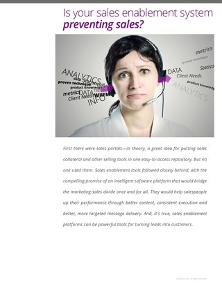 Is your sales enablement system preventing sales?