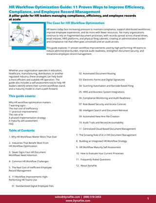 The HR Workflow Optimization Guide