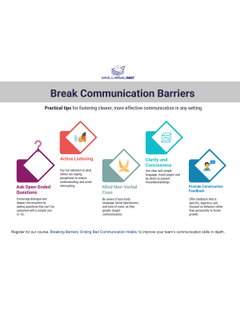 Breaking Barriers: Ending Bad Communication Habits