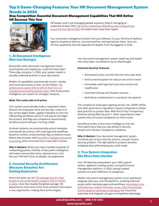 Top 5 Game-Changing Features Your HR Document Management System Needs in 2026