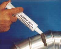 907GF Adhesive and Sealant Successfully Seals Exhaust Ducts Against Corrosive Chemicals and High Hea