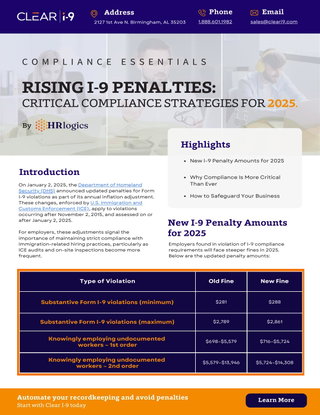 Rising I-9 Penalties: Critical Compliance Strategies for 2025
