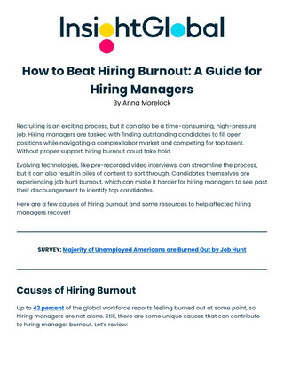 How to Beat Hiring Burnout: A Guide for Hiring Managers