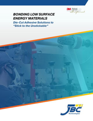 Die Cut Solutions to Bond to Low Surface Energy Materials