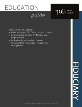 Fiduciary Responsibility Guide for HR Directors and Plan Sponsors