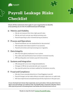 Payroll Leakage Risks Checklist