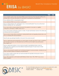 BASIC ERISA Checklist