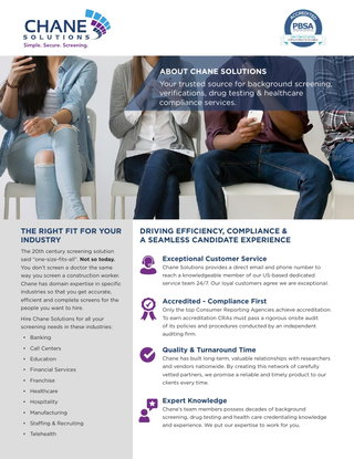 CHANE SOLUTIONS - About Us