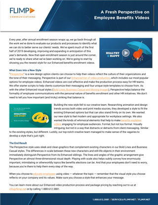 A Fresh Perspective on Employee Benefits Videos