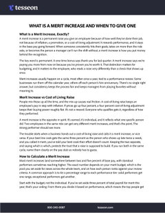 What Is a Merit Increase and When to Give One