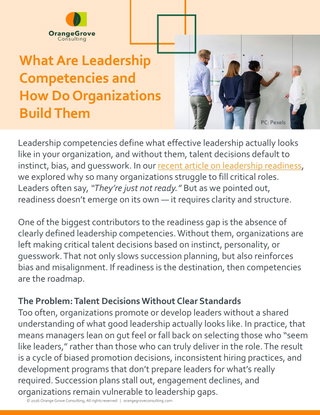 What Are Leadership Competencies and How Do Organizations Build Them