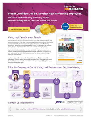 Predict Candidate Job Fit. Develop High Performing Employees