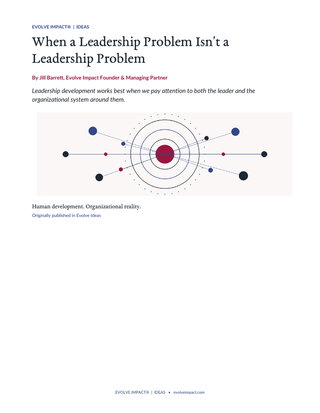 When a Leadership Problem Isn't a Leadership Problem