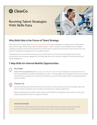 Rewiring Talent Strategies with Skills Data Guide