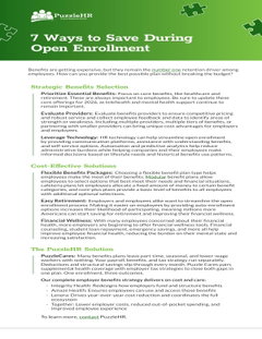 7 Ways to Save During Open Enrollment