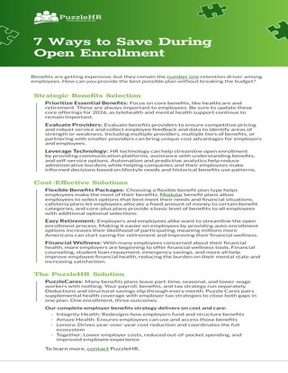 7 Ways to Save During Open Enrollment