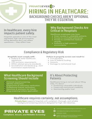 Hiring in Healthcare:  Background Checks Aren’t Optional  They’re Essential