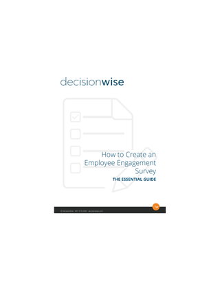 How to Create an Employee Engagement Survey - The Essential Guide