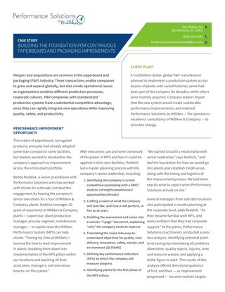 BUILDING THE FOUNDATION FOR CONTINUOUS PAPERBOARD AND PACKAGING IMPROVEMENTS