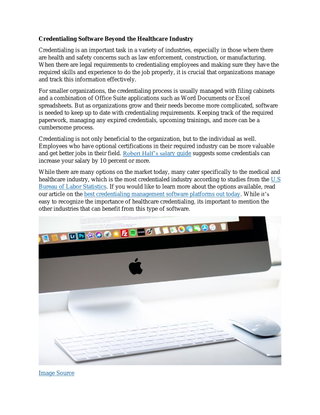 Credentialing Software Beyond the Healthcare Industry