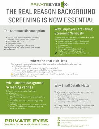  The Real Reason Background Screening Is Now Essential 