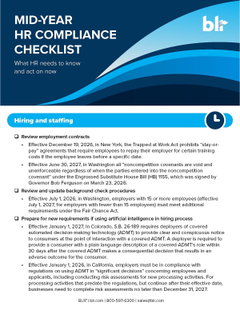 2026 Employment Law Compliance Checklist