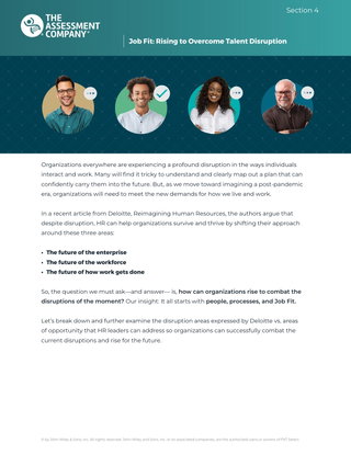 Job Fit: Rising to Overcome Talent Disruption