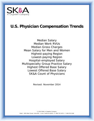 U.S. Physician Compensation Trends