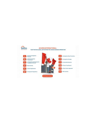 Effortlessly hire Expats in Canada: Global Employer of Record with Immigration Support