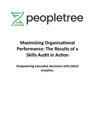 Maximizing Organisational Performance: The Results of a Skills Audit in Action