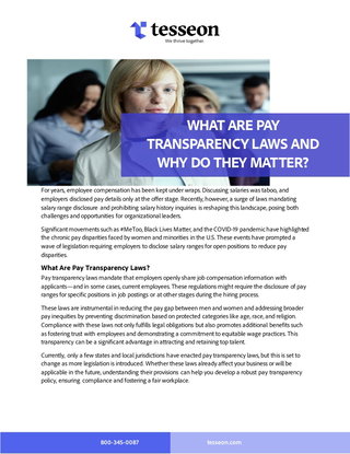 What are pay transparency laws and why do they matter?