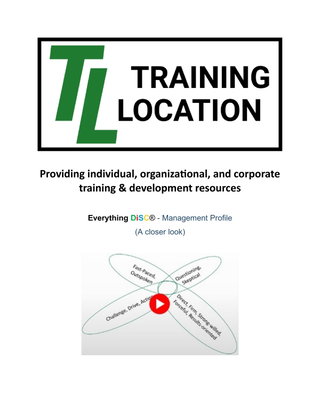 Everything DiSC® - Management Profile