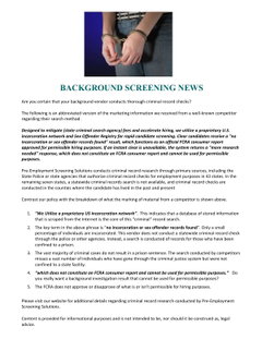 Are you certain your background vendor conducts thorough criminal record checks?