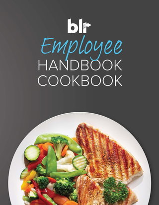 Employee Handbook Cookbook