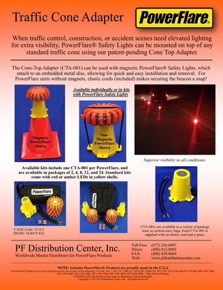 PowerFlare Cone Top Adapters