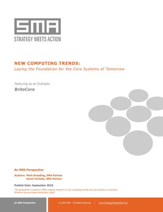 NEW COMPUTING TRENDS: Laying the Foundation for the Core Systems of Tomorrow